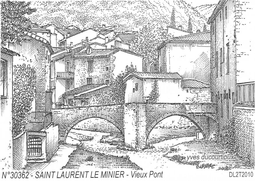N 30362 - ST LAURENT LE MINIER - vieux pont