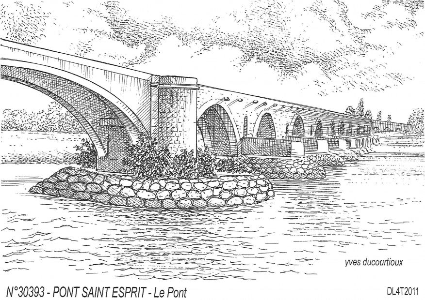 N 30393 - PONT ST ESPRIT - le pont