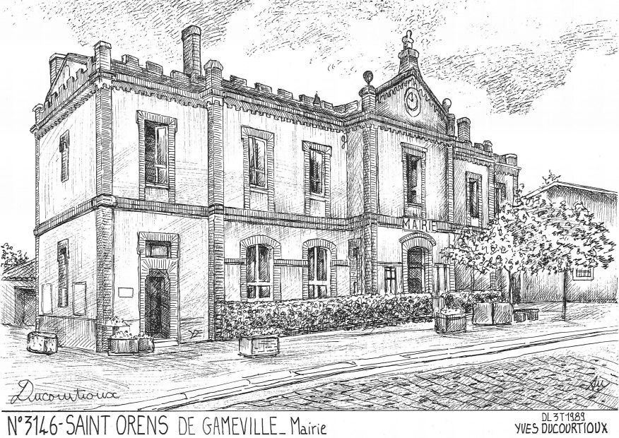 N 31046 - ST ORENS DE GAMEVILLE - mairie