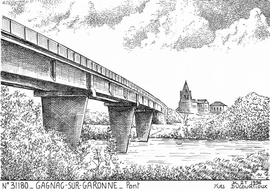N 31180 - GAGNAC SUR GARONNE - pont