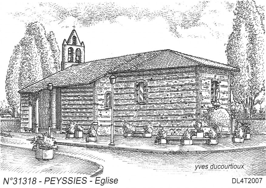 N 31318 - PEYSSIES - �glise
