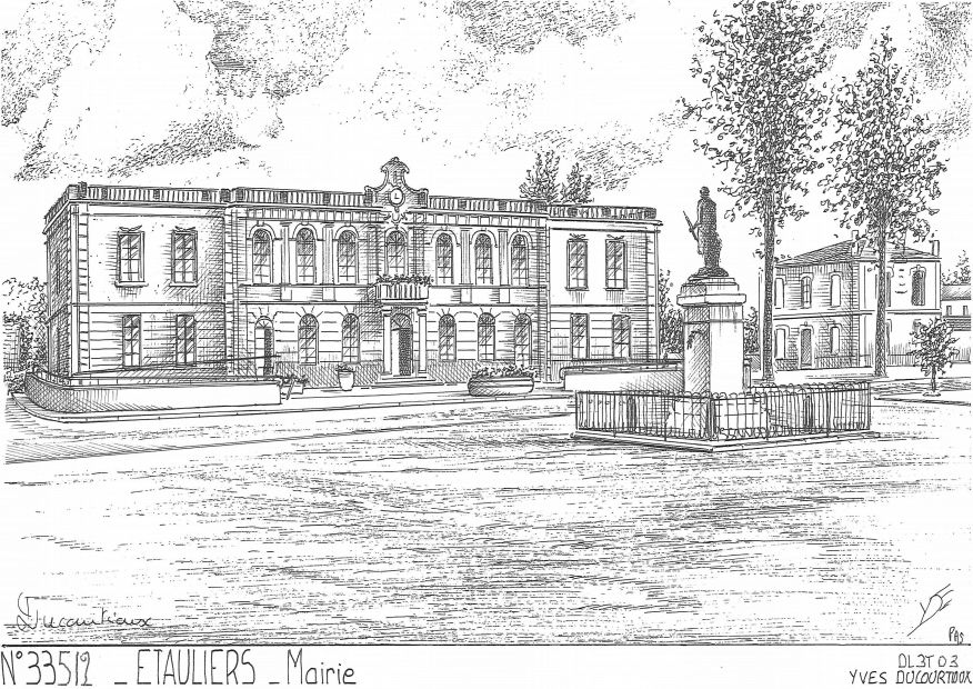 N 33512 - ETAULIERS - mairie