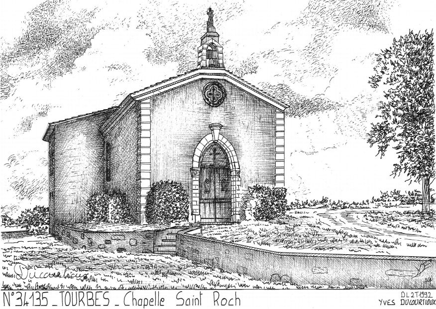 N 34135 - TOURBES - chapelle st roch