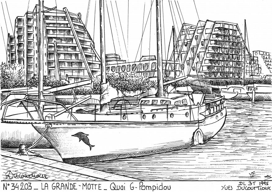 N 34203 - LA GRANDE MOTTE - quai g. pompidou