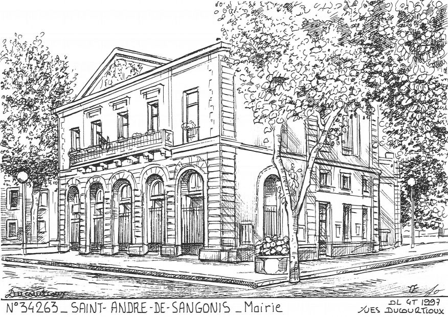 N 34263 - ST ANDRE DE SANGONIS - mairie