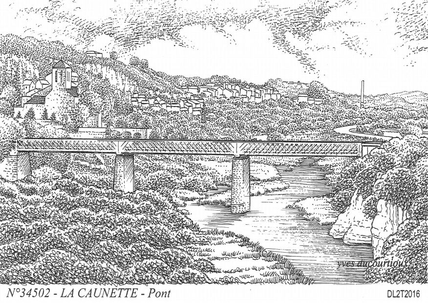 N 34502 - LA CAUNETTE - pont