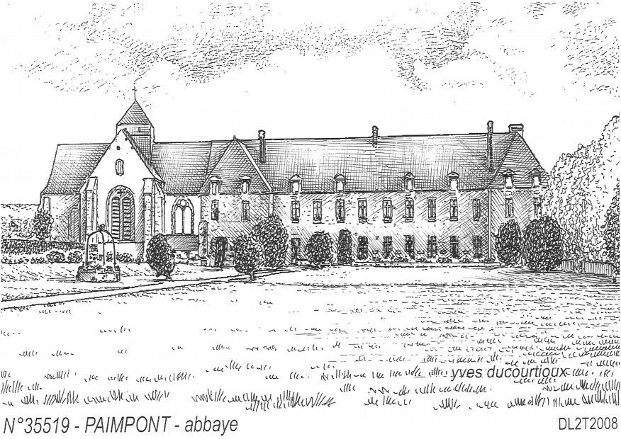 N 35519 - PAIMPONT - abbaye