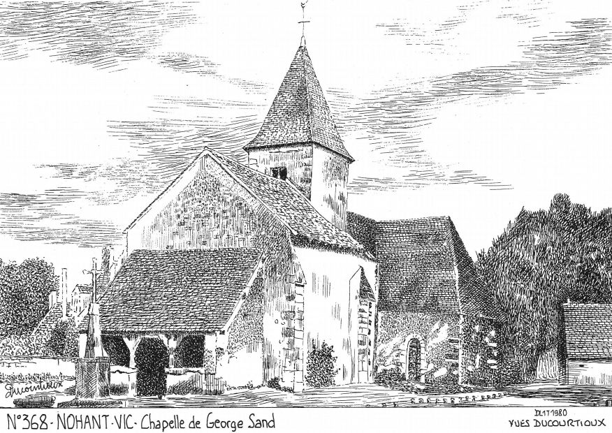 N 36008 - NOHANT VIC - chapelle de george sand