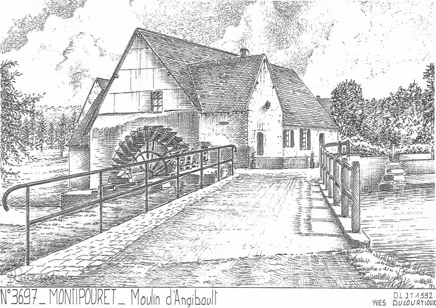 N 36097 - MONTIPOURET - moulin d angibault
