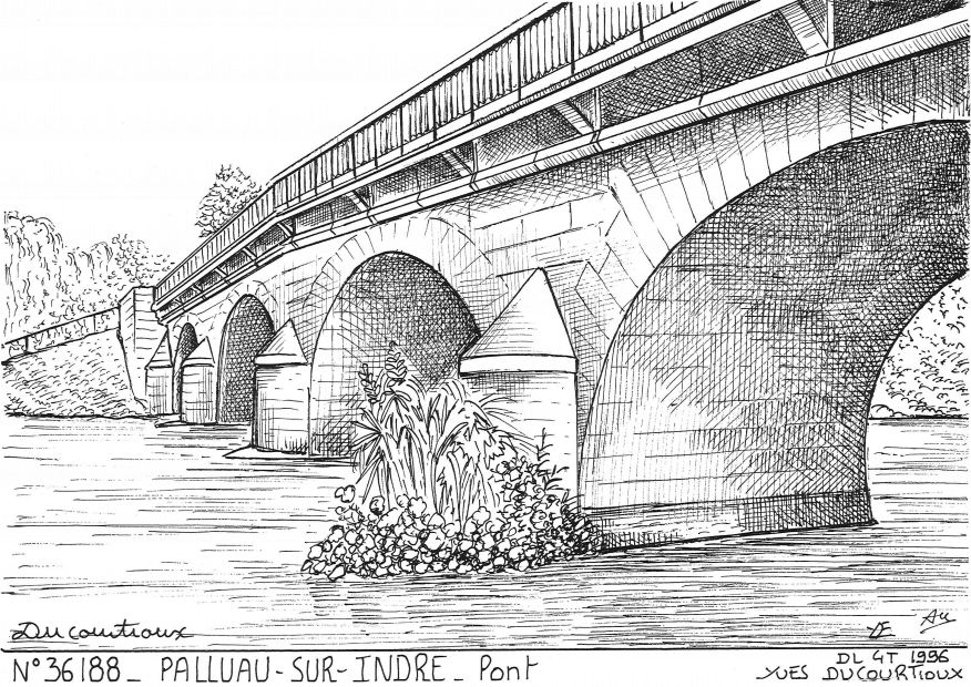 N 36188 - PALLUAU SUR INDRE - pont
