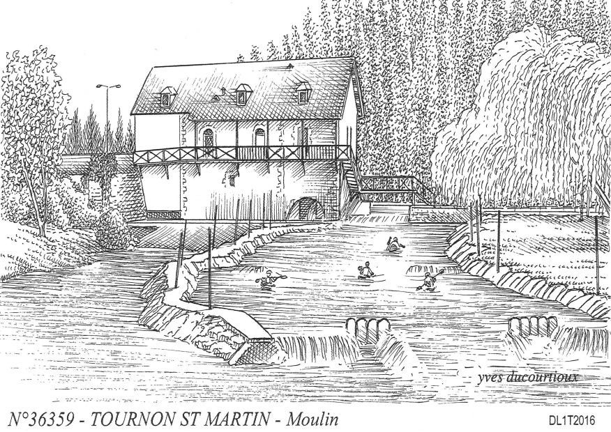 N 36359 - TOURNON ST MARTIN - moulin