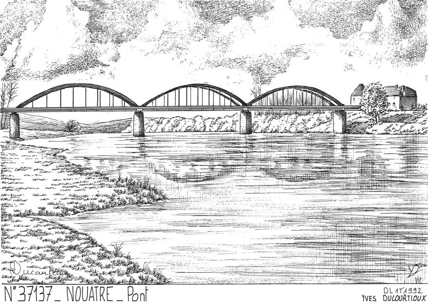 N 37137 - NOUATRE - ancien pont