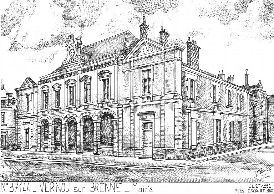 N 37144 - VERNOU SUR BRENNE - mairie