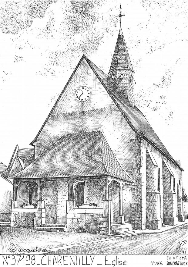N 37198 - CHARENTILLY - glise