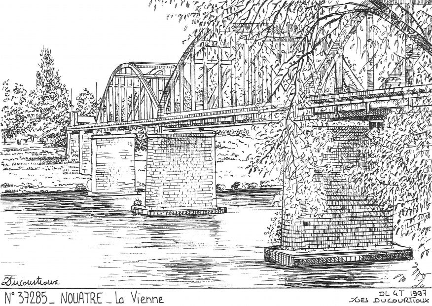 N 37285 - NOUATRE - ancien pont