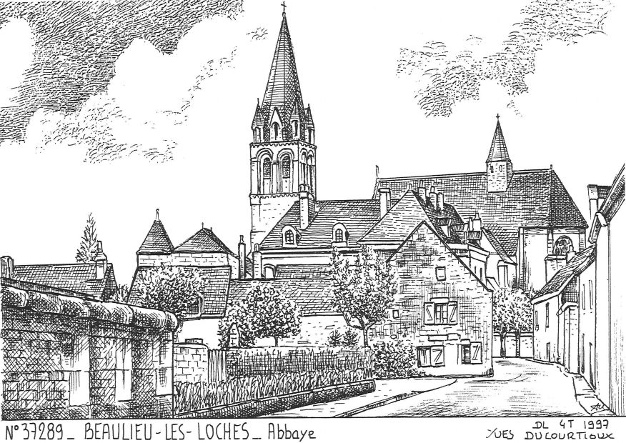 N 37289 - BEAULIEU LES LOCHES - abbaye