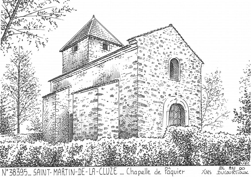 N 38395 - ST MARTIN DE LA CLUZE - chapelle de p�quier