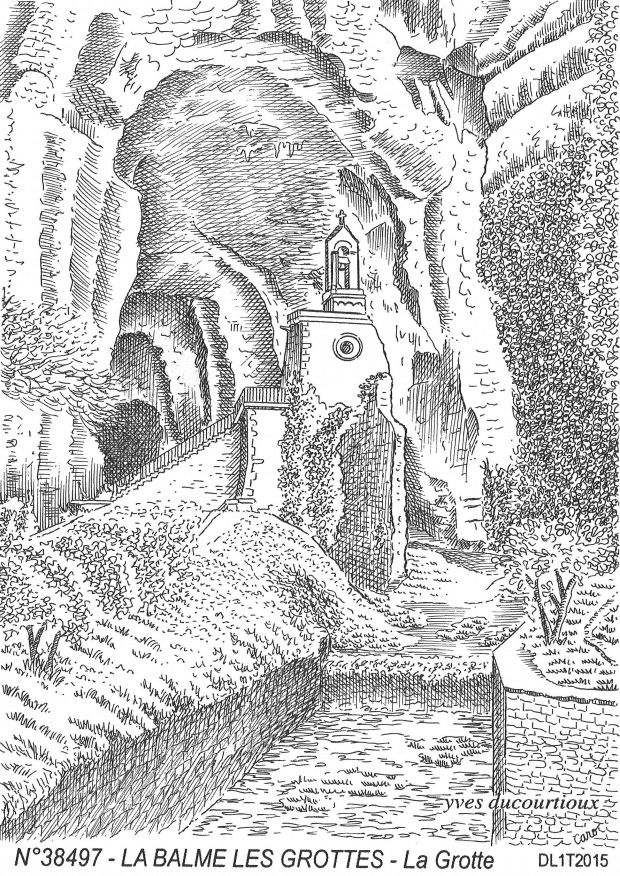 N 38497 - LA BALME LES GROTTES - la grotte