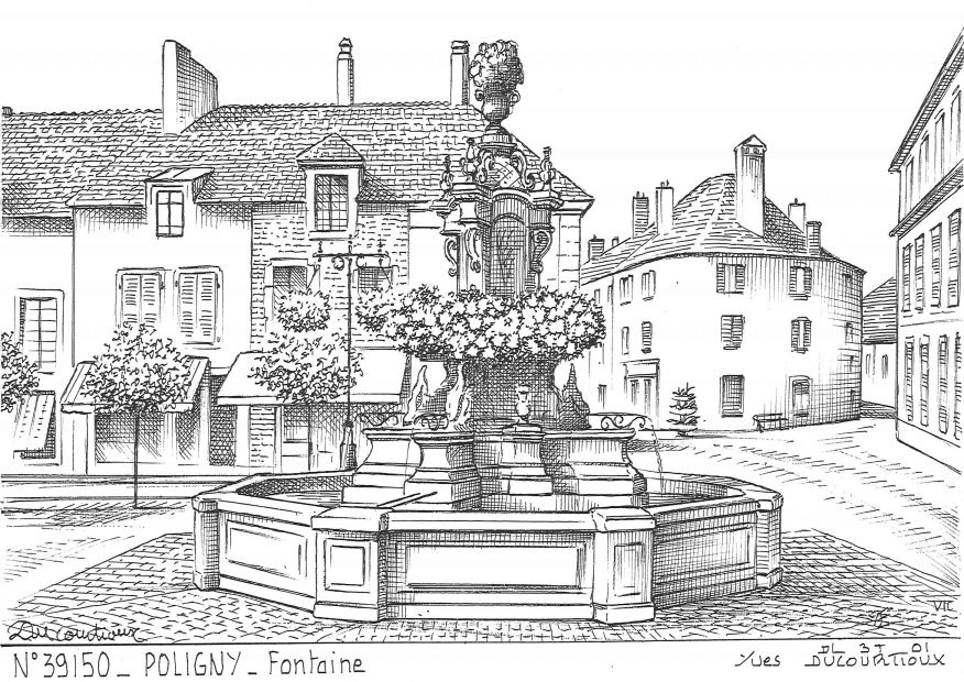 N 39150 - POLIGNY - fontaine
