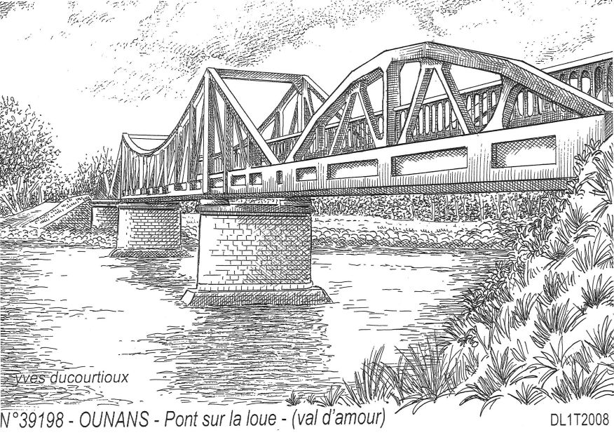 N 39198 - OUNANS - pont sur la loue (val d amour)