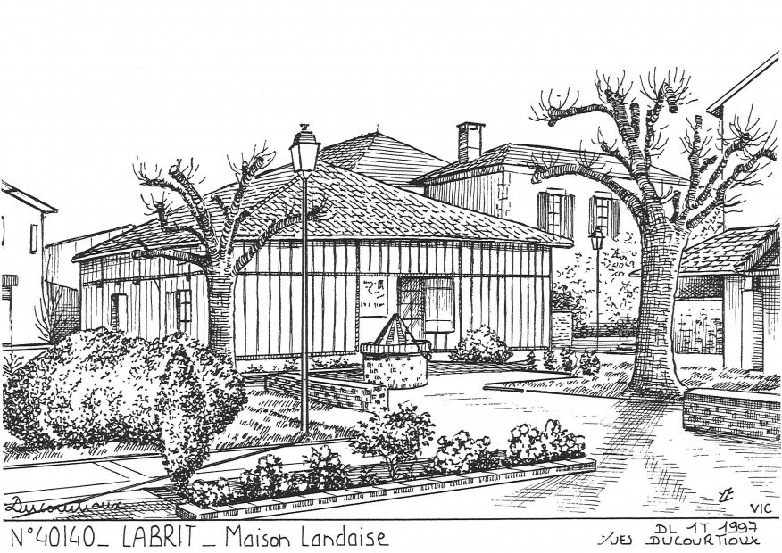N 40140 - LABRIT - maison landaise