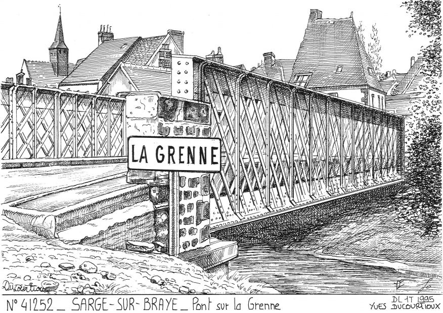 N 41252 - SARGE SUR BRAYE - pont sur la grenne