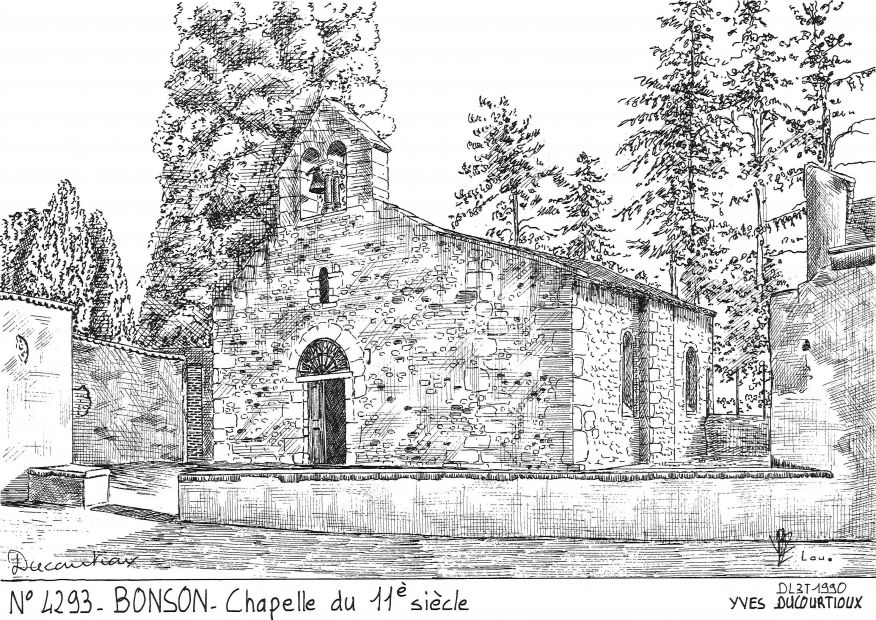 N 42093 - BONSON - chapelle du 11 sicle