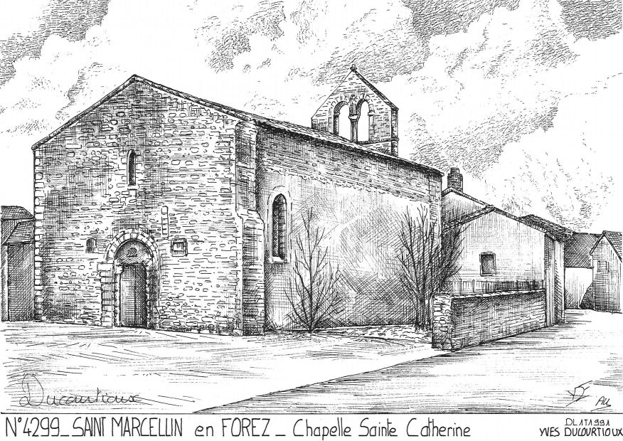 N 42099 - ST MARCELLIN EN FOREZ - chapelle ste catherine
