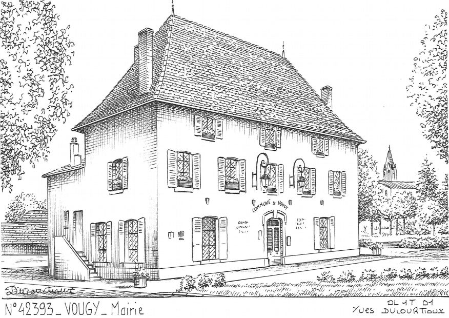 N 42393 - VOUGY - mairie