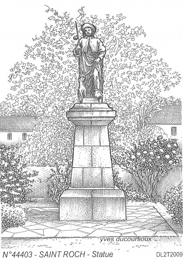 N 44403 - PONTCHATEAU - statue � st roch
