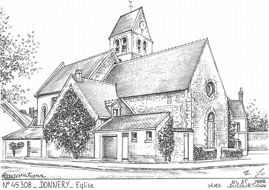 N 45308 - DONNERY - glise