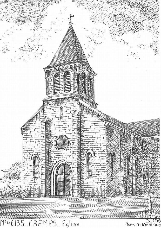 N 46135 - CREMPS - �glise