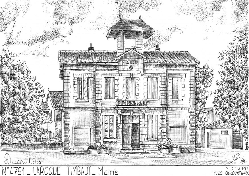 N 47091 - LAROQUE TIMBAUT - mairie