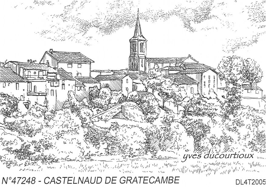 N 47248 - CASTELNAUD DE GRATECAMBE - vue