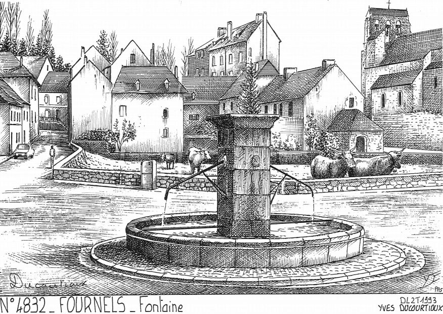 N 48032 - FOURNELS - fontaine