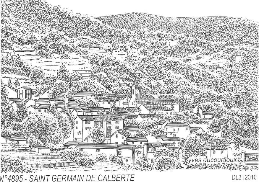 N 48095 - ST GERMAIN DE CALBERTE - vue