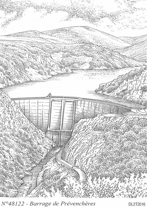 N 48122 - PREVENCHERES - barrage de prvenchres
