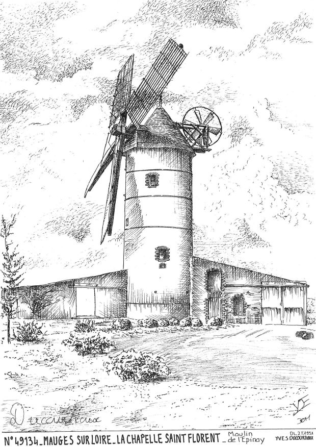 N 49134 - LA CHAPELLE ST FLORENT - moulin de l �pinay