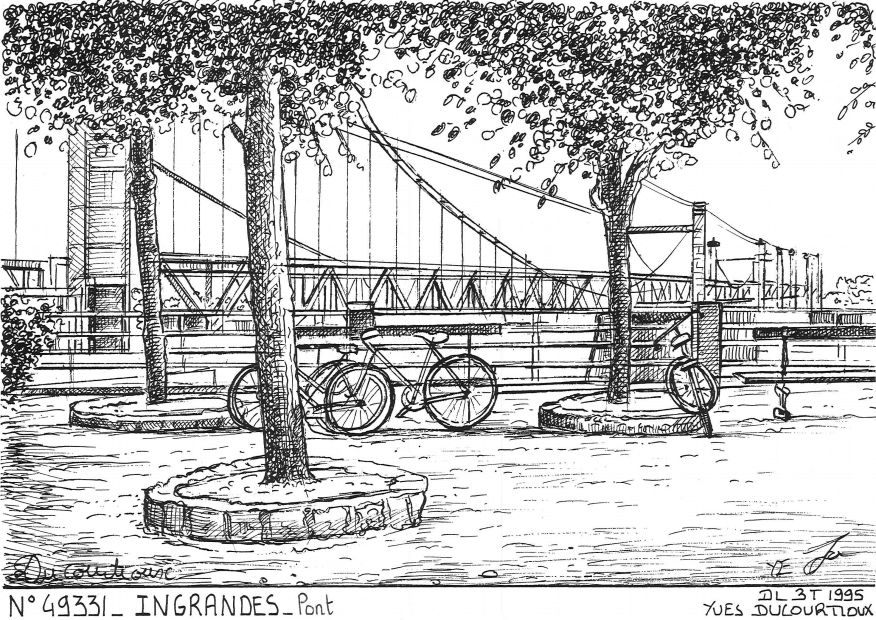 N 49331 - INGRANDES - pont