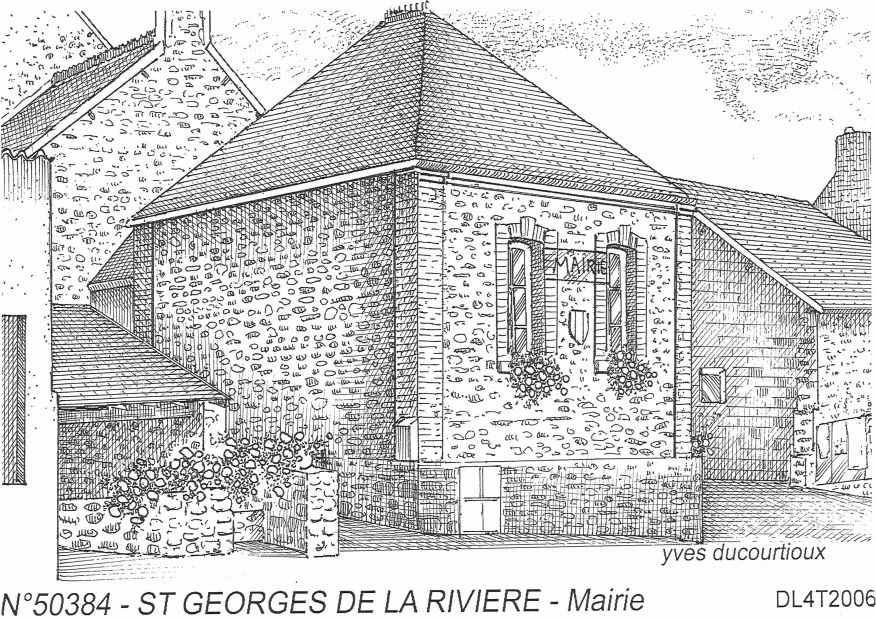 N 50384 - ST GEORGES DE LA RIVIERE - mairie