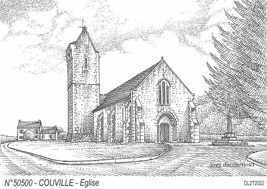 N 50500 - COUVILLE - glise