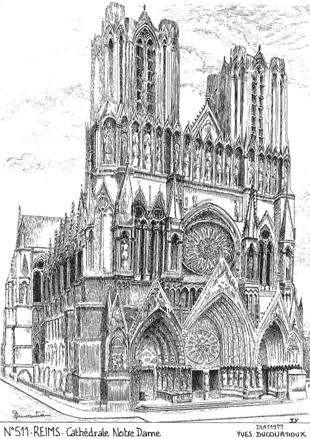 N 51001 - REIMS - cath�drale notre dame