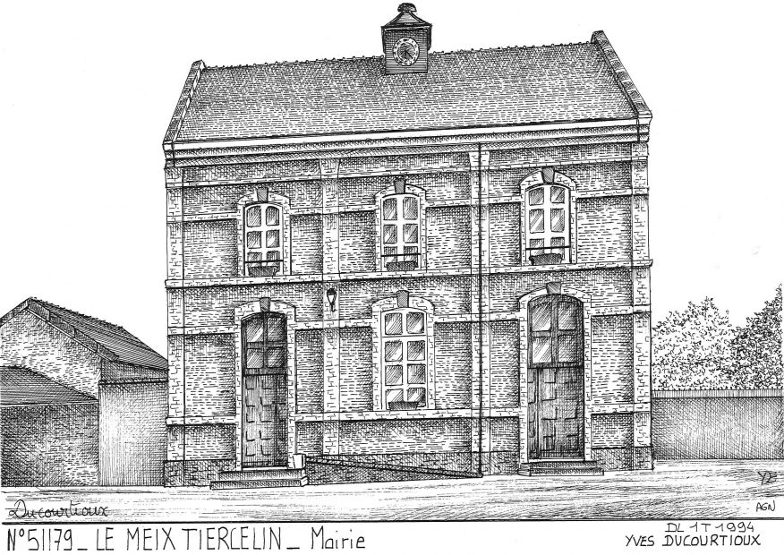N 51179 - LE MEIX TIERCELIN - mairie
