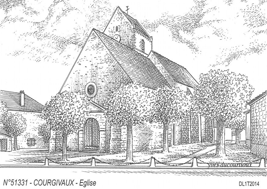 N 51331 - COURGIVAUX - �glise