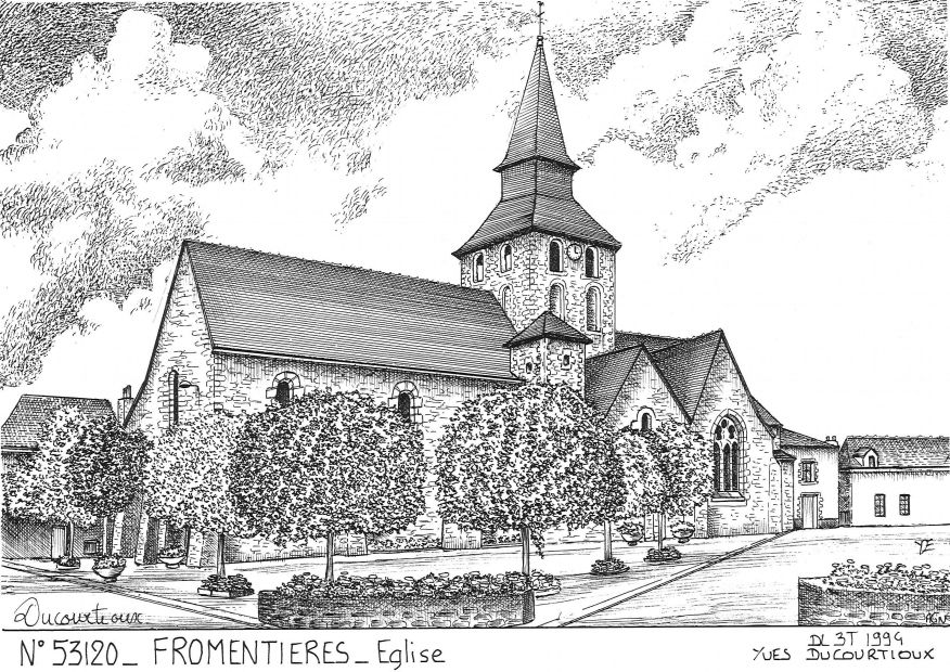 N 53120 - FROMENTIERES - glise