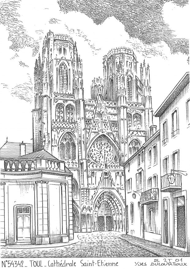 N 54342 - TOUL - cath�drale st �tienne