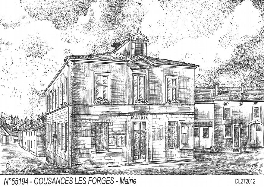 N 55194 - COUSANCES LES FORGES - mairie