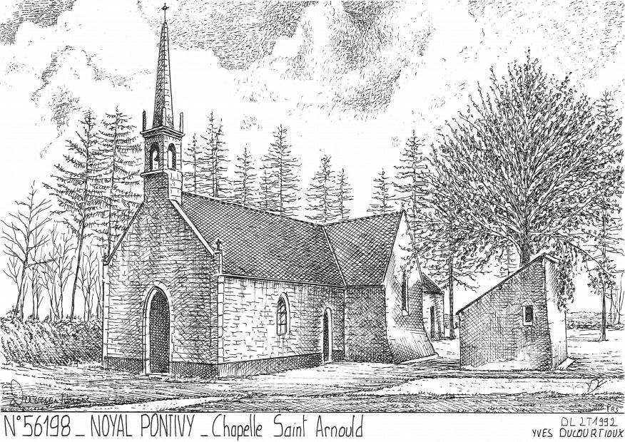 N 56198 - NOYAL PONTIVY - chapelle st arnould