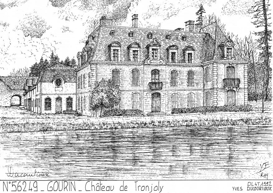 N 56249 - GOURIN - chteau de tronjoly