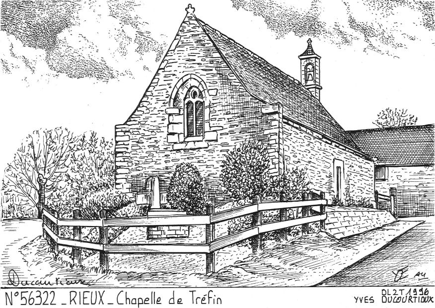 N 56322 - RIEUX - chapelle de tr�fin